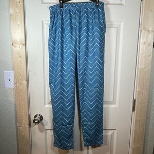 2 Pairs‎ Chevron Pattern Pants one Blue One Black